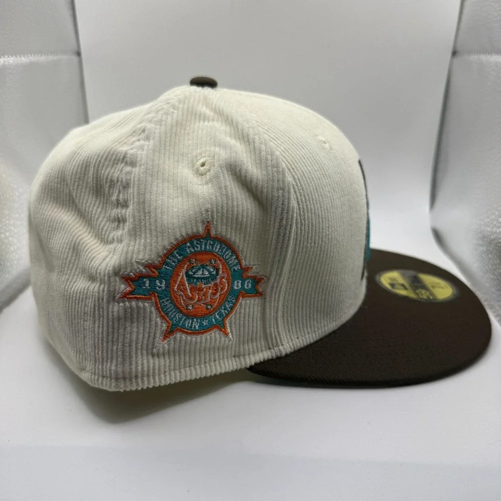 New Era 59Fifty Houston Astros Corduroy‎ Cap With 1986 All Star Game Patch 7 5/8